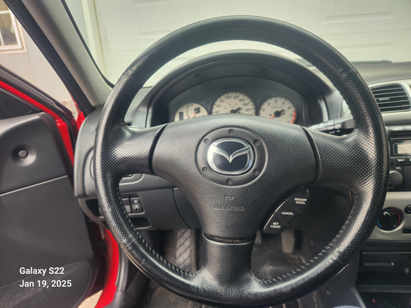 2003 Mazda Protege5 Leather Steering Wheel