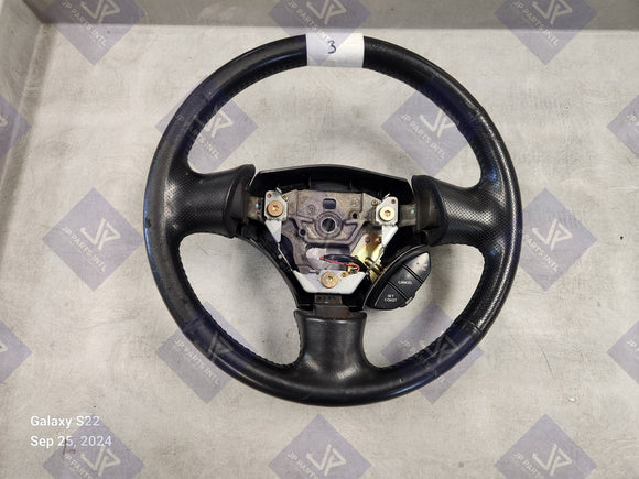 2001-2003 Mazda Protege  Leather Steering Wheel (Worn) #3