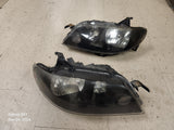 2001-2003 Mazda Protege5 Black Housing Canadian Headlights SET