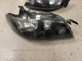 2001-2003 Mazda Protege5 Black Housing Canadian Headlights SET