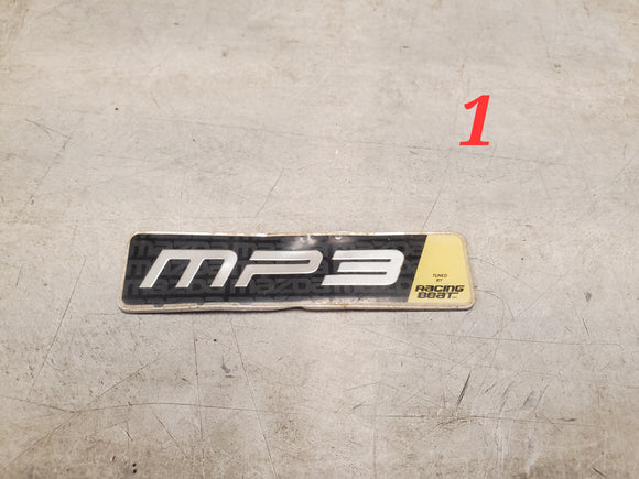 2001 Mazda MP3 Badge AUTHENTIC