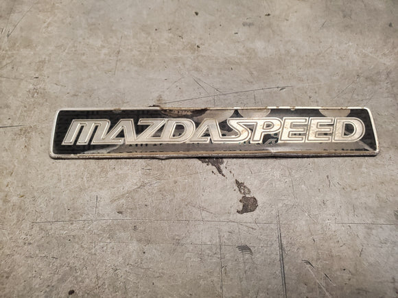 Mazdaspeed Trunk Badge