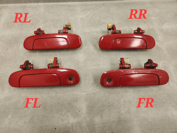 1999-2003 Mazda Protege Exterior Door Handles - P5 Red